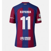 Camisa de Futebol Barcelona Raphinha Belloli #11 Equipamento Principal 2023-24 Manga Curta